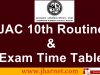 JAC Class 10th Board Examination Time Table 2020