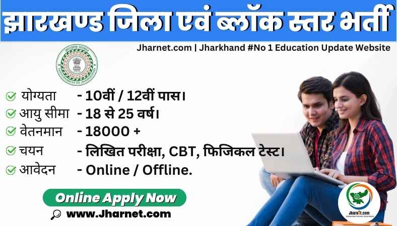 Jharkhand District & Block Level Vacancy